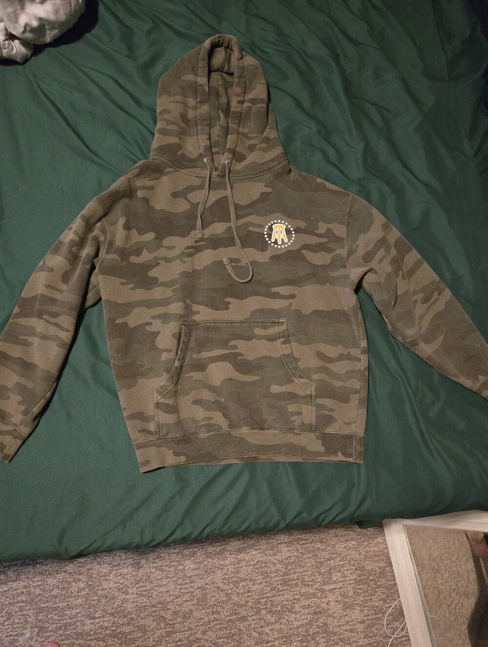 Barstool Sports Camo Pullover Hoodie Sweatshirt Approx Size Medium